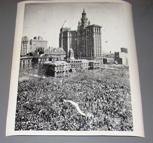 Press photo general Douglas MacArthur Reception US Army NYC 1951 Korea war ww2