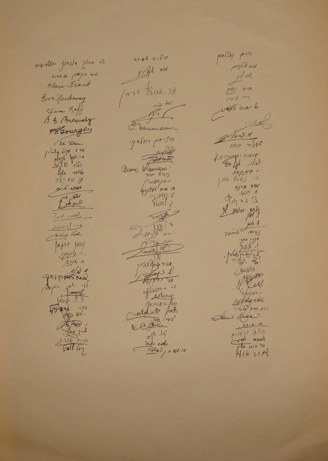 1951 Jewish Judaica Israel Hebrew 23rd Zionist Congress ALLEGIANCE DECLARATION