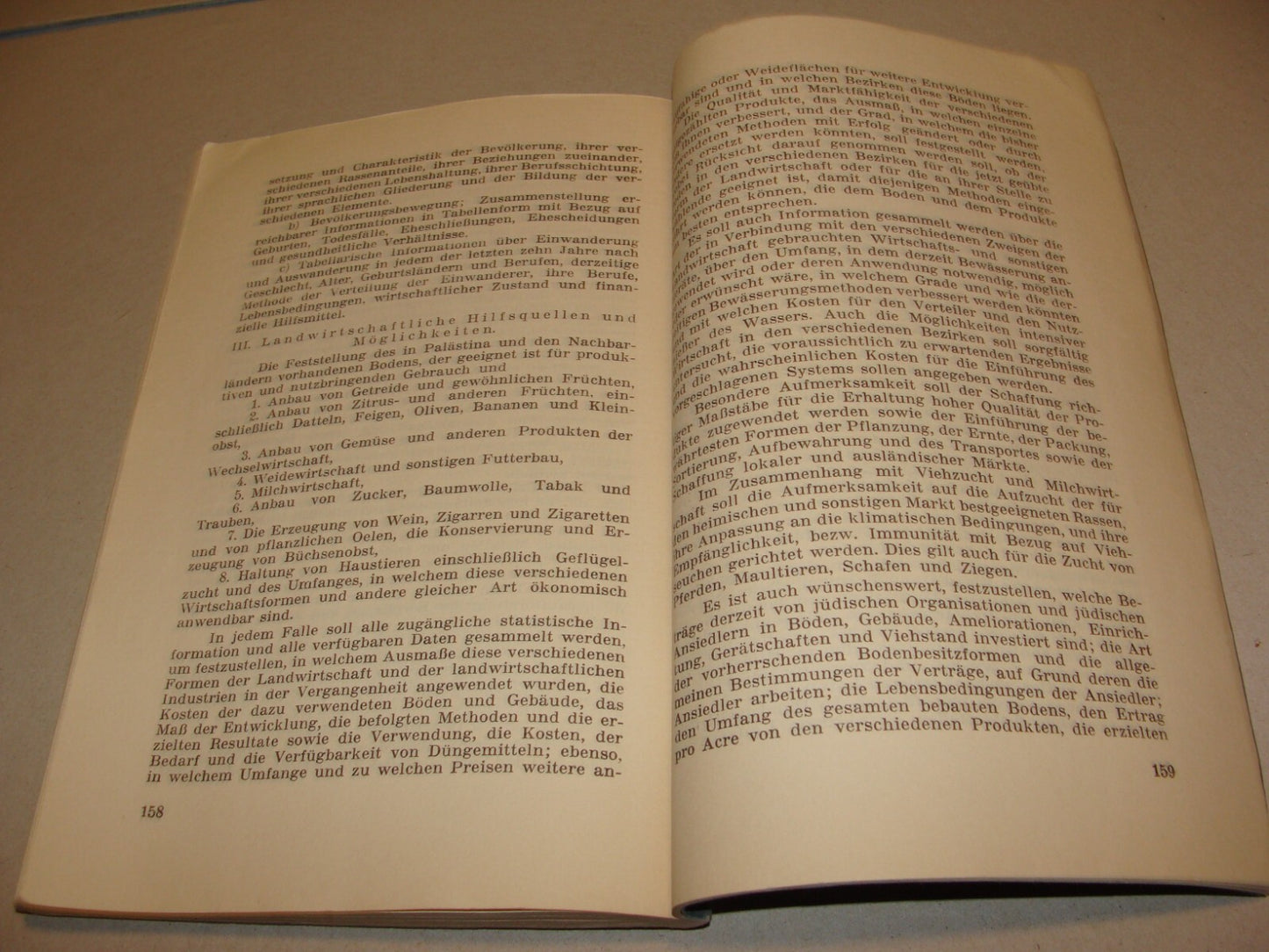 Report Palestine RARE 1928 London Joint Survey Commission German Jewish Zionist