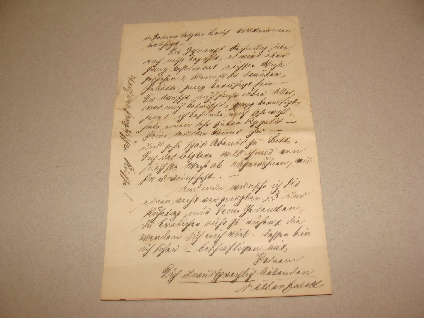 Germany Letter Jewish Judaica Antique 1887 German Hannover