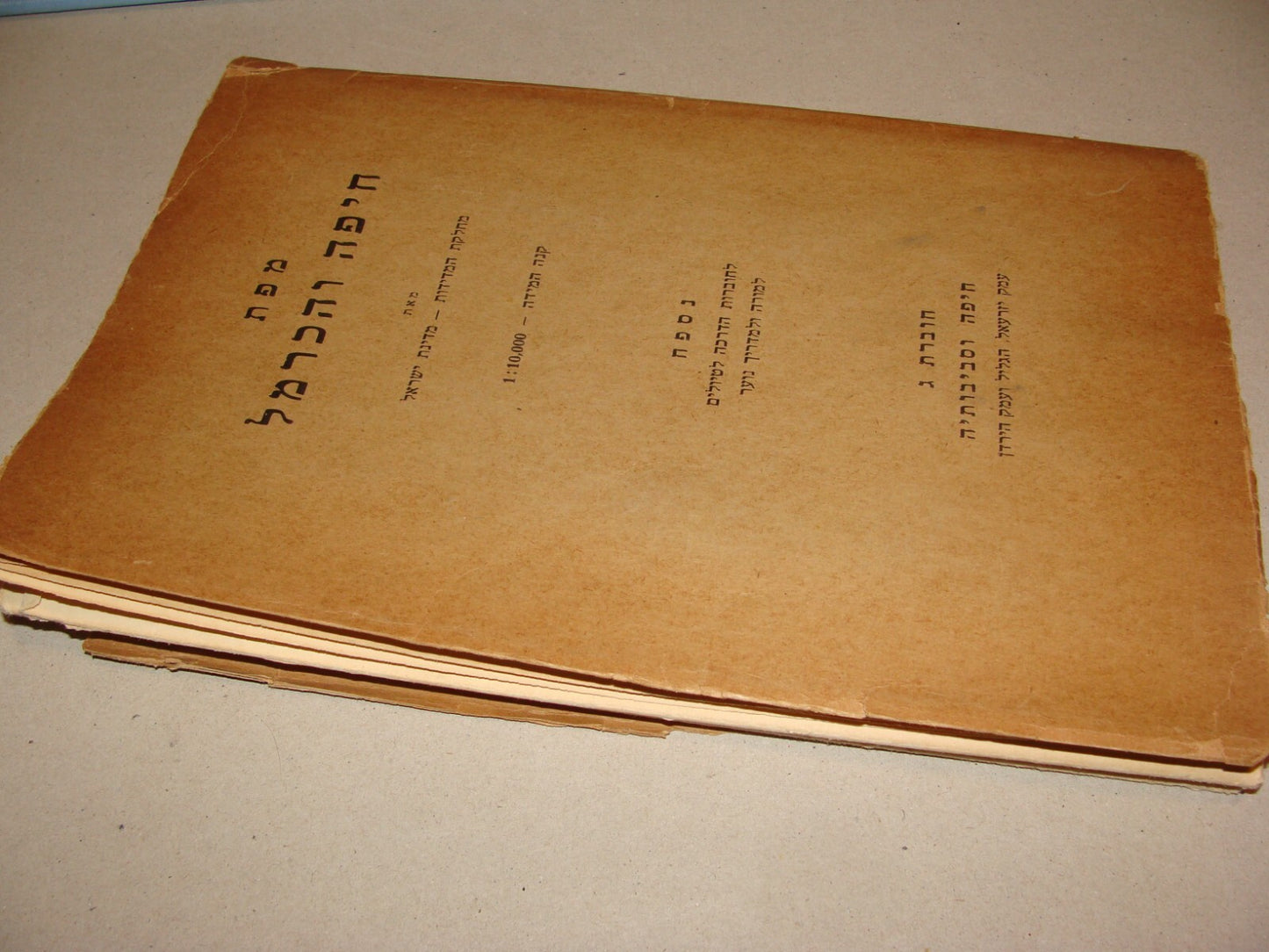 Map Jewish Judaica 1959 Israel HAIFA Large 1:10,000 Hebrew