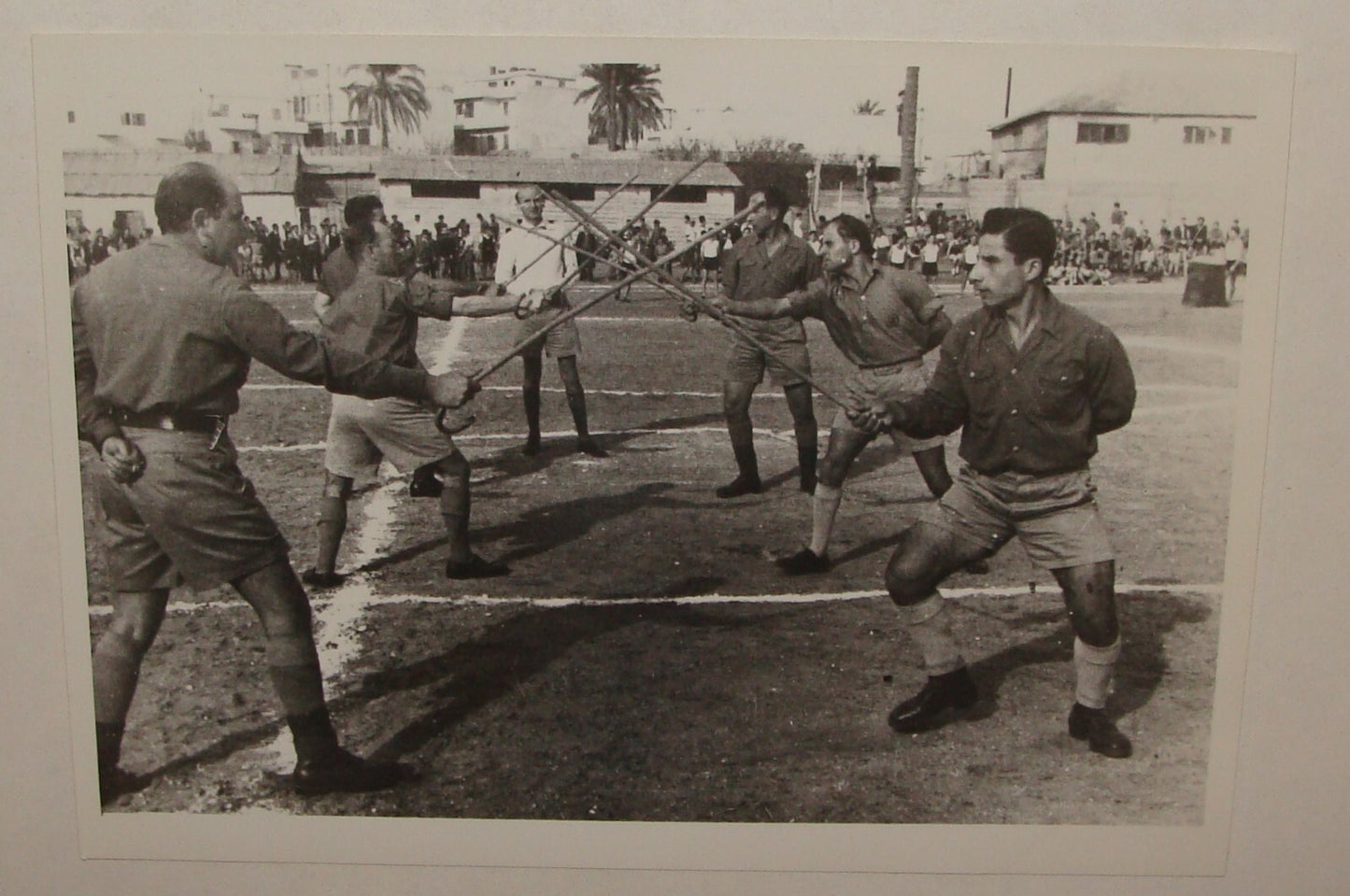 Photo Print, 1940 Palestine Israel Workers Union Hapoel Hebrew Jewish Judaica