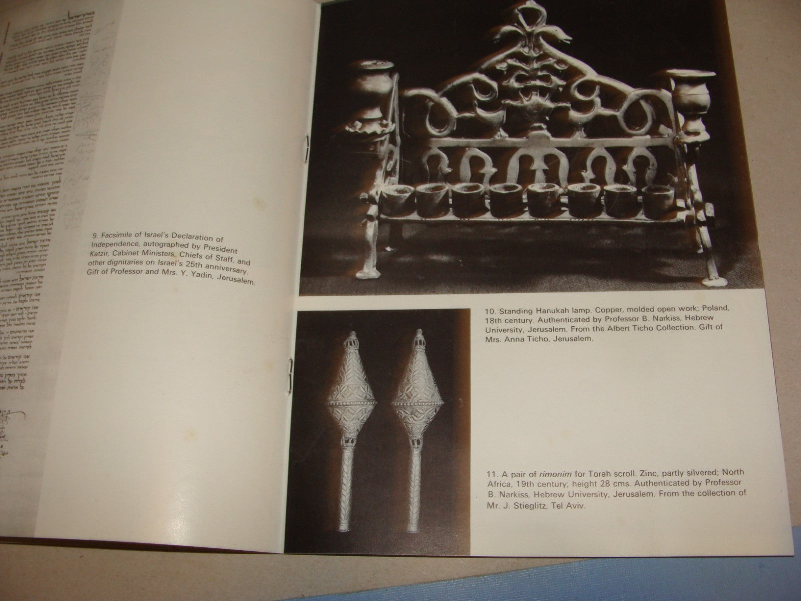 Pol Jewish Judaica 1974 Israel Auction Catalogue Soldier Welfare President