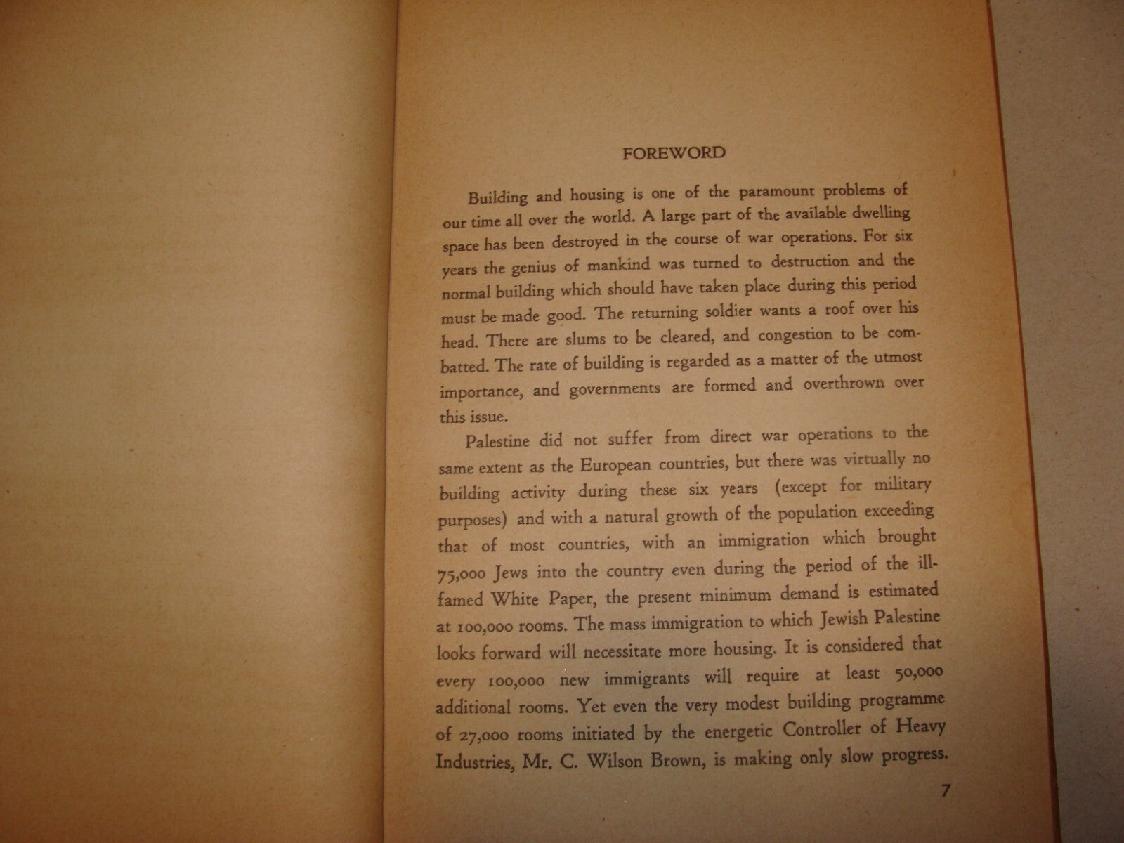 Book Jewish 1946 HOUSING AND MORTGAGE CREDIT IN PALESTINE Israel Legal Finance