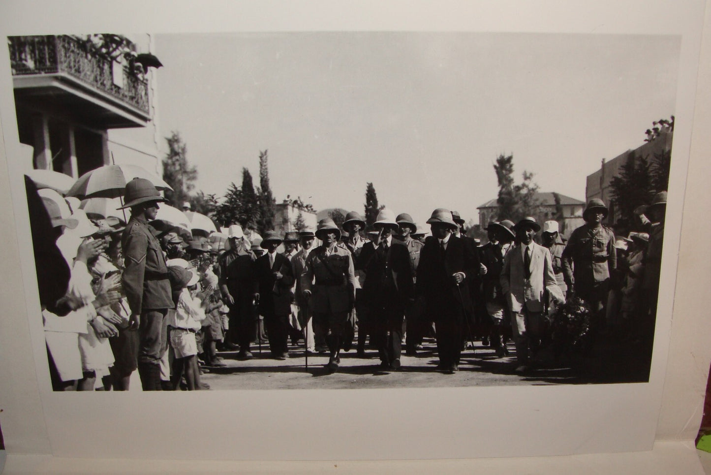 Photo Print Palestine MATSON , 1920 Israel British Herbert Samuel Visit TEL AVIV