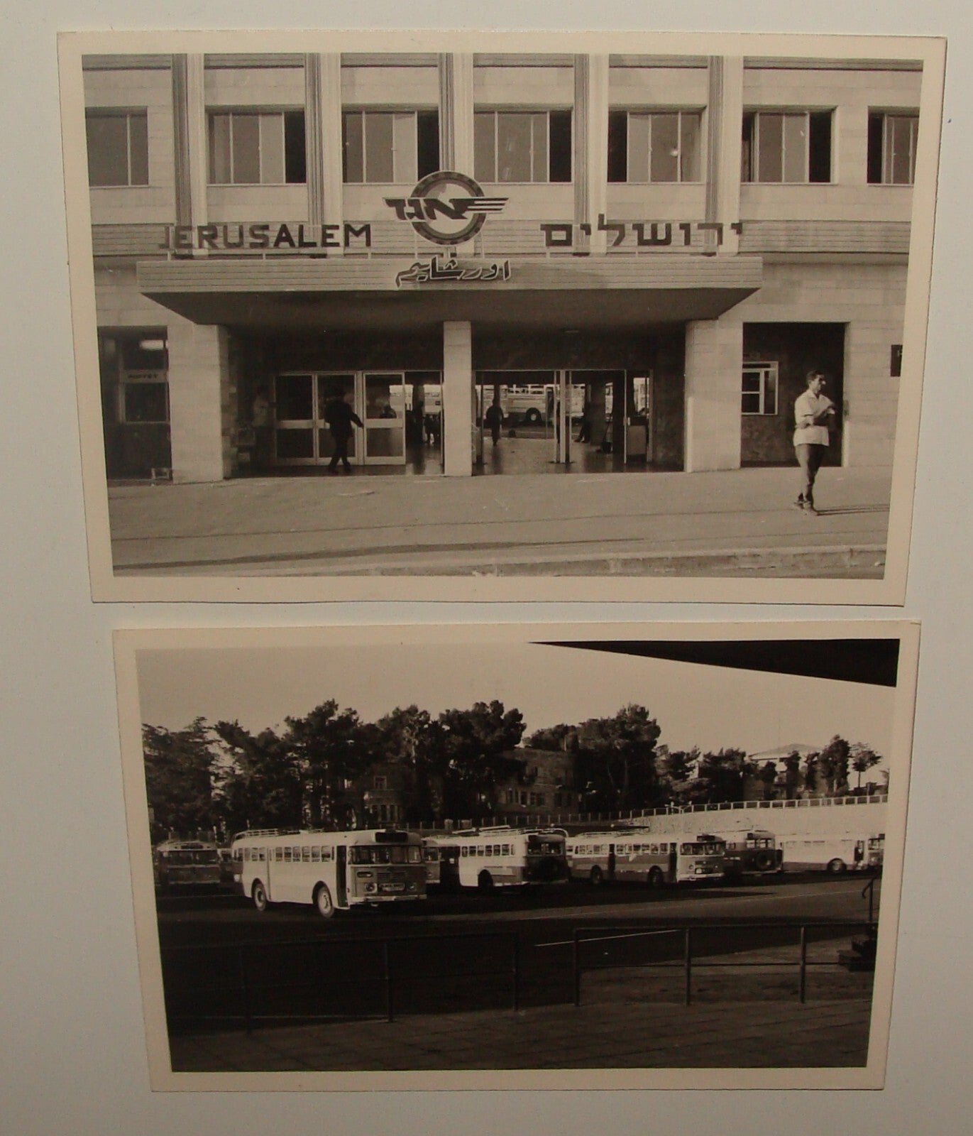 Photo Jewish Bu Judaica Israel Israeli EGGED Company Station x2 Jerusalem