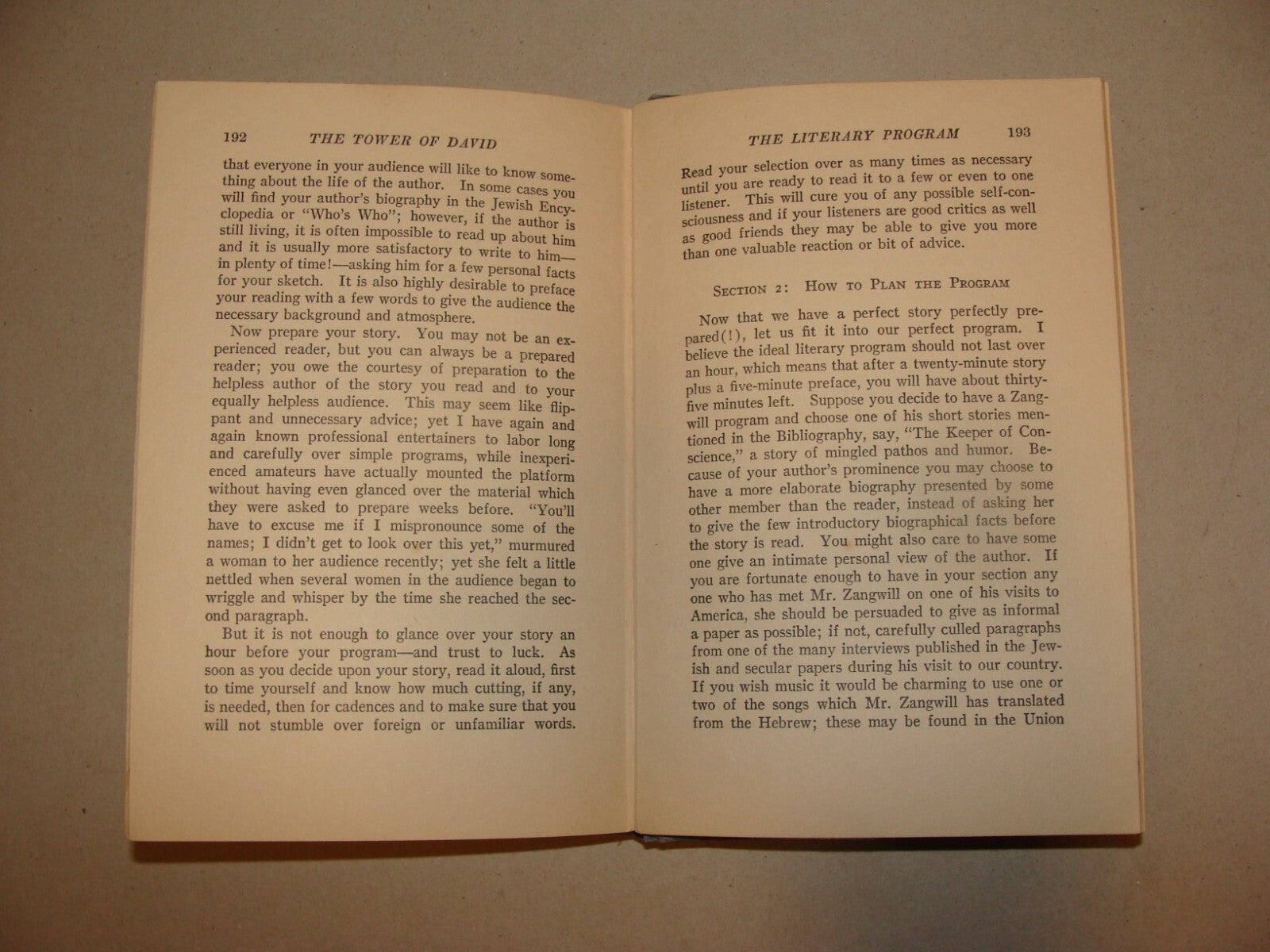 $ Book Jewish American Judaica 1924 THE TOWER F DAVID Elma Ehrlich Levinger