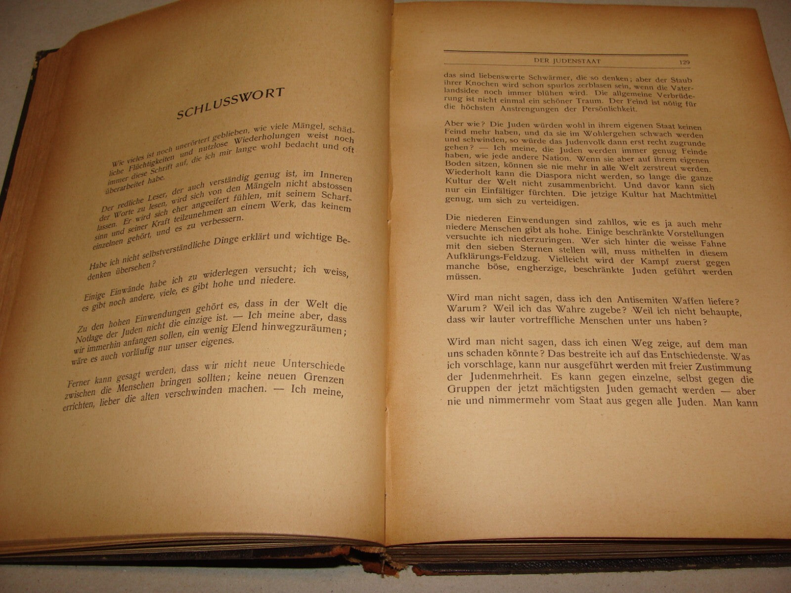 Germany Book Jewish Judaica HERZL Zionist Zionistische Schriften German 1ST 1905