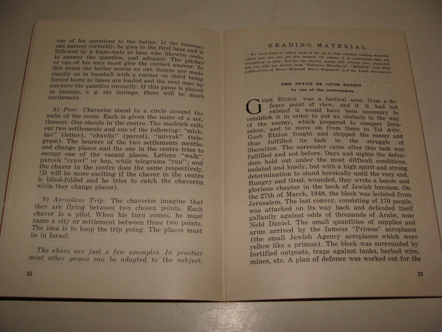 Booklet Jewish RARE Judaica Israel 1950 YOUTH FOR SETTLEMENT STRONGHOLDS Zionist