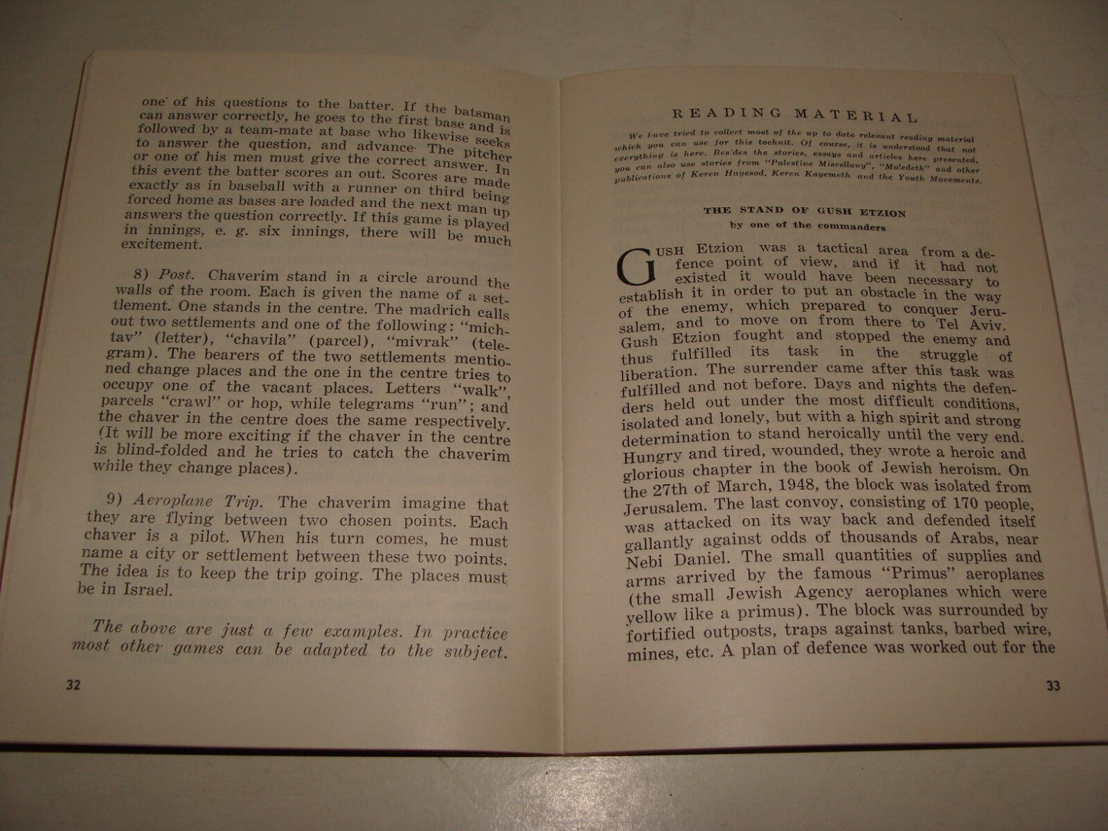 Booklet Jewish RARE Judaica Israel 1950 YOUTH FOR SETTLEMENT STRONGHOLDS Zionist