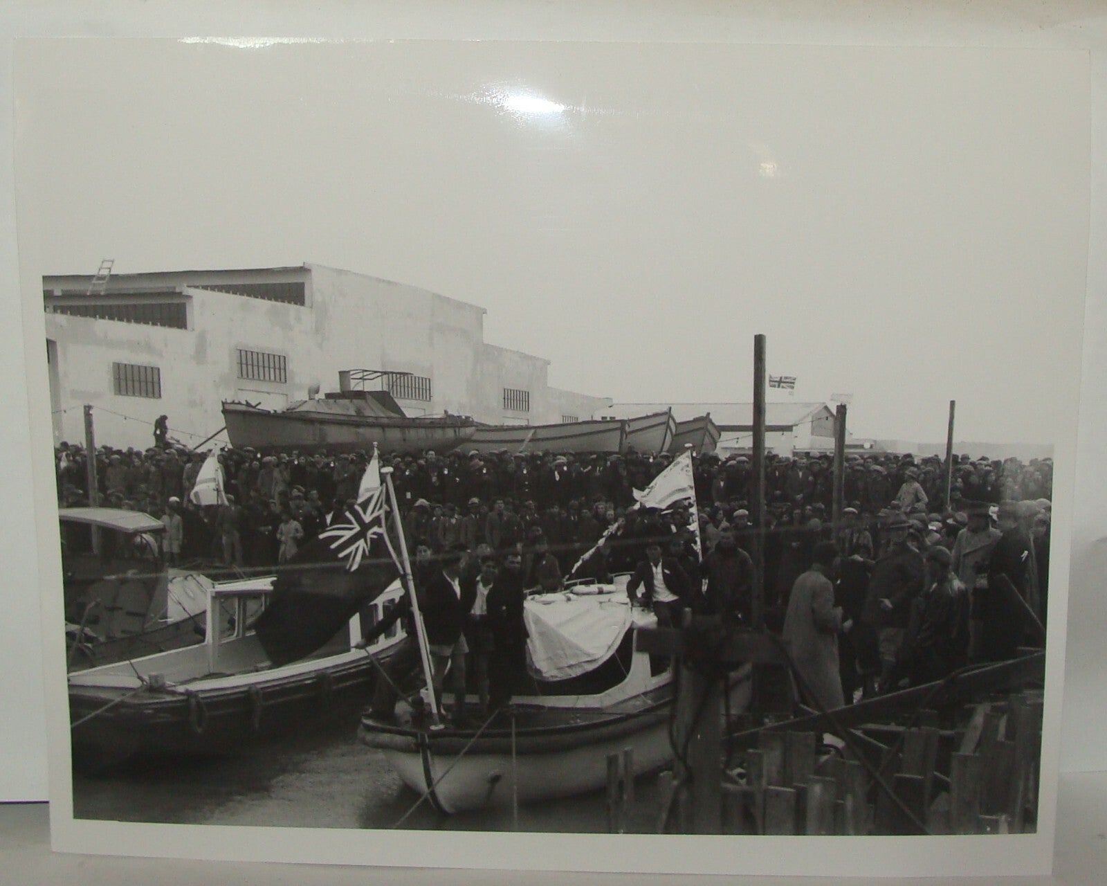 Photo Print, 1938 British Palestine Israel Tel Aviv Port Official Opening
