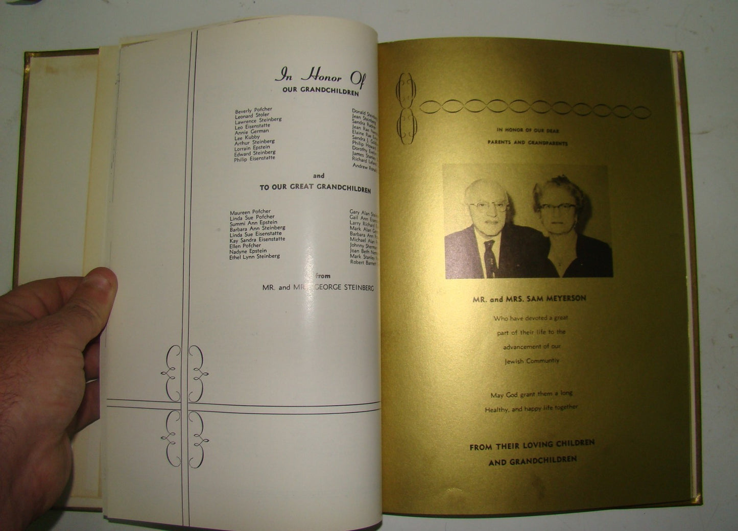 $ Book Jewish judaica rabbi 1954 Golden of B'nai Israel Synagogue American Iowa