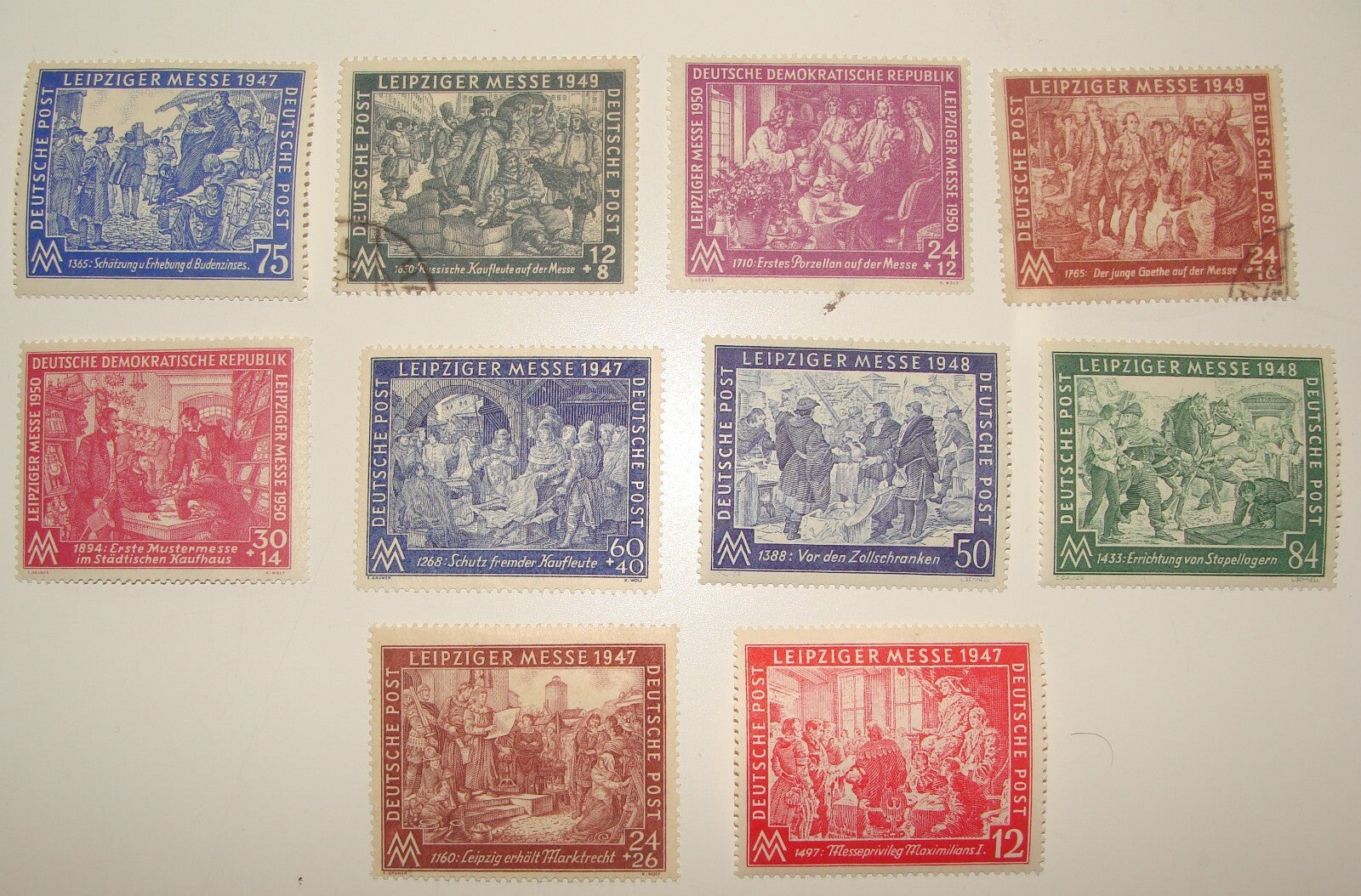 Germany 1947 1948 1949   Leipziger Messe Stamp Lot