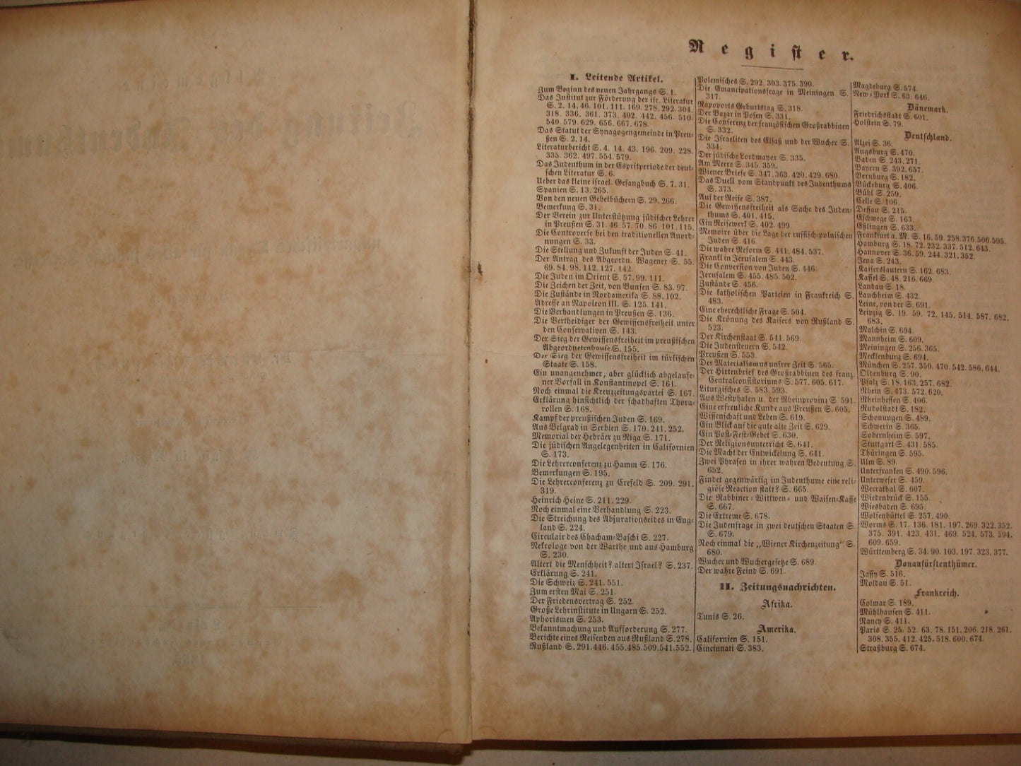 Germany Newspaper Jewish Book Judaica German Leipzig COMPLETE YEAR X52 ISSUES