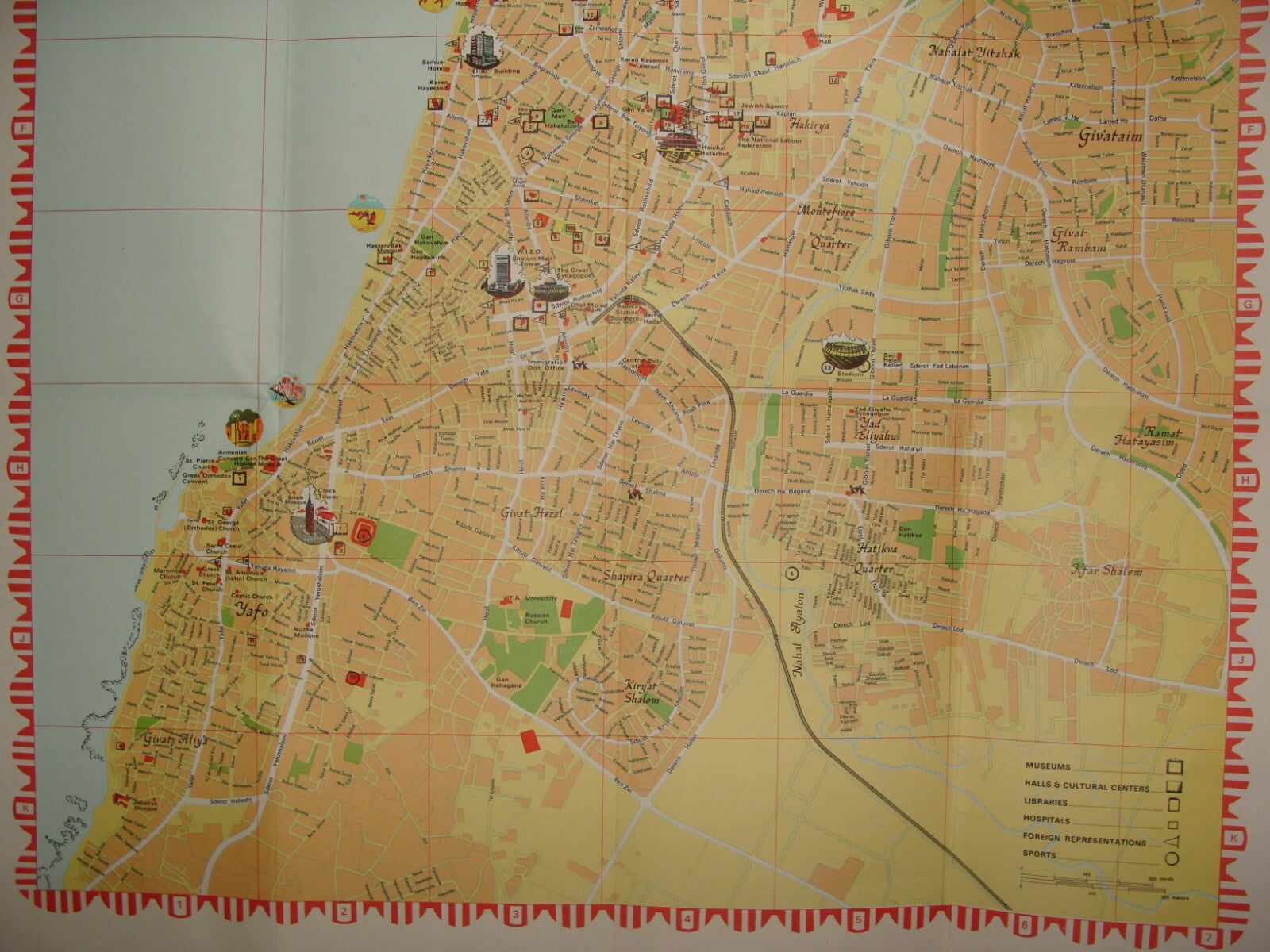 Map Israel TEL AVIV Guide Carta