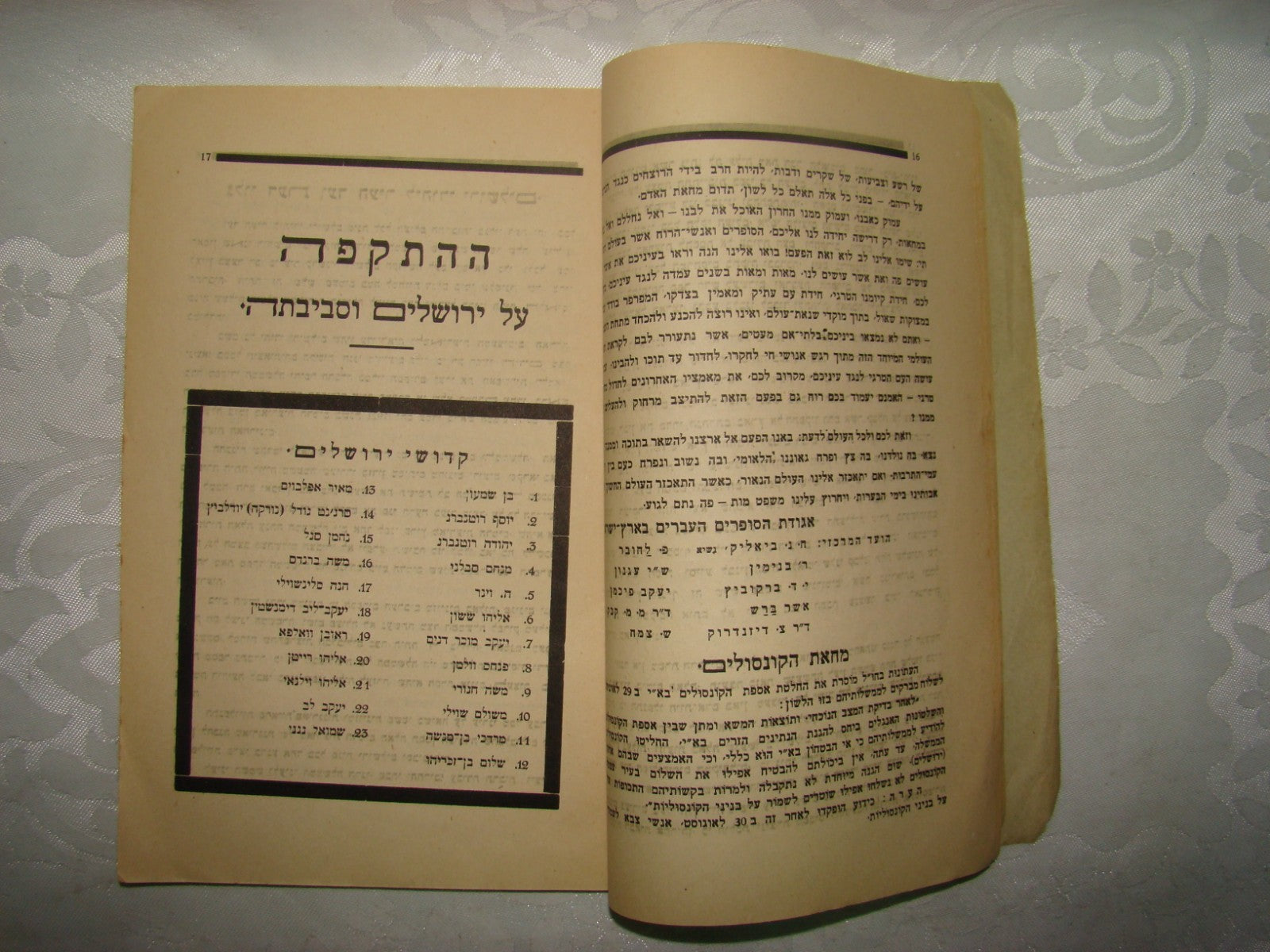 Book Jewish RARE Judaica Hebrew Palestine Israel 1929 Arab Riots Jerusalem תרפ"ט