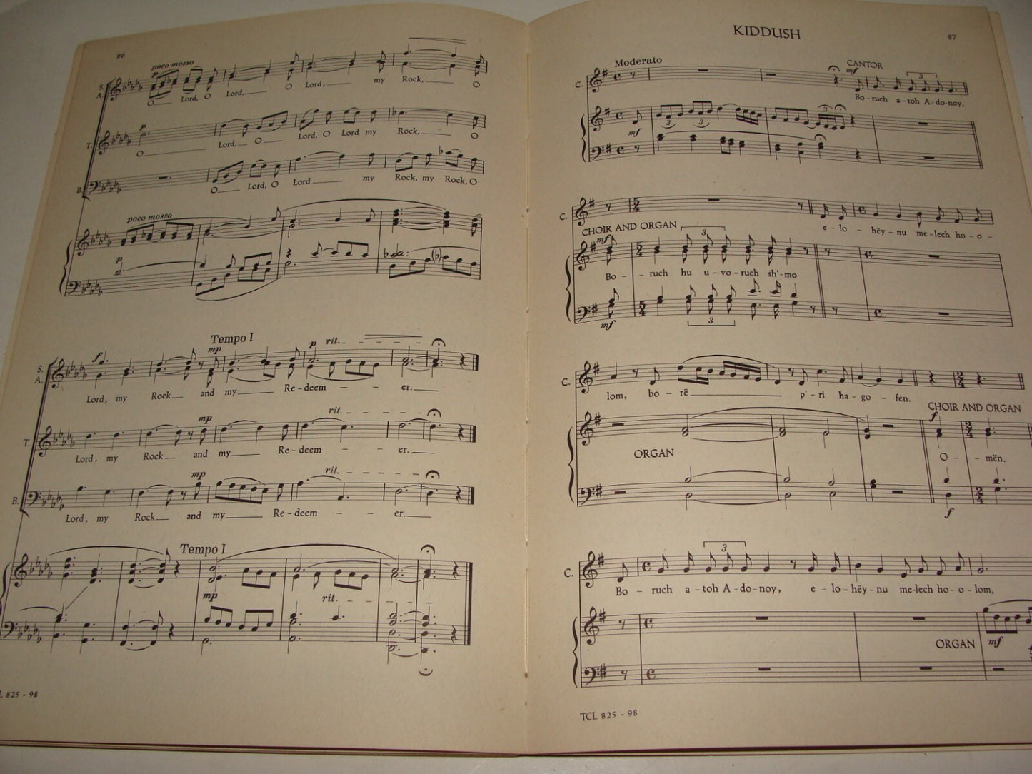 $ Book Jewish American Judaica 1958 Evening Service Sabbath Festivals Songs Tabs