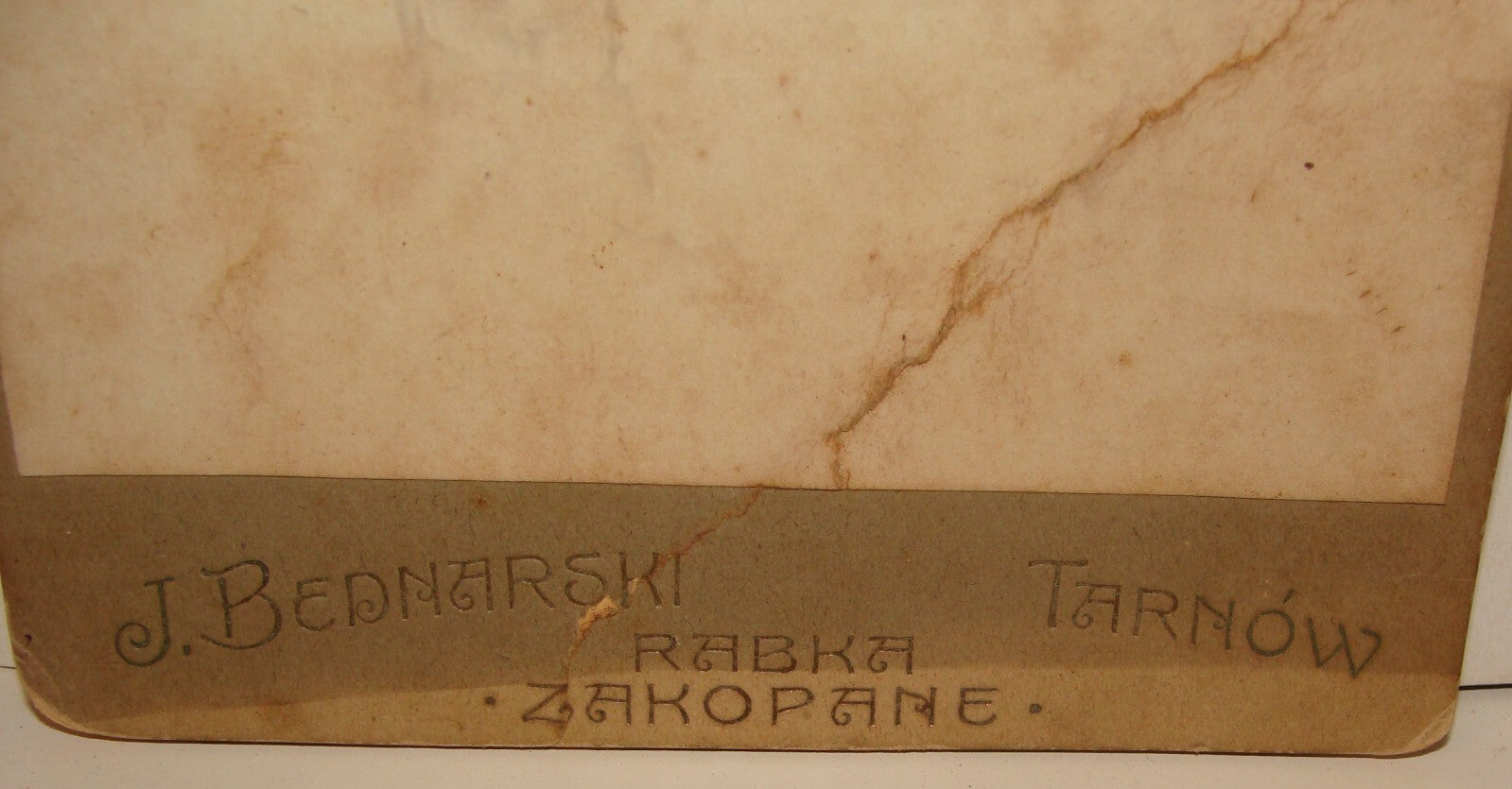 Photo Jewish Judaica Antique Cabinet Poland Tarnow J. Bednarski