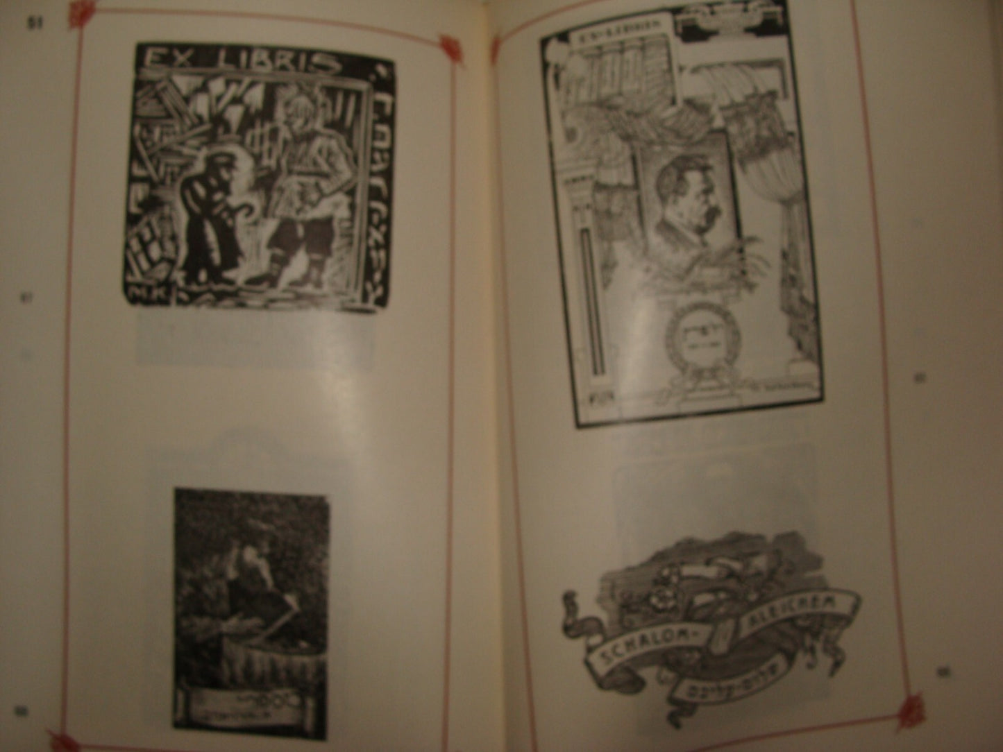 Book Jewish 1970s Israel Israeli Judaica Plates Ex Libris
