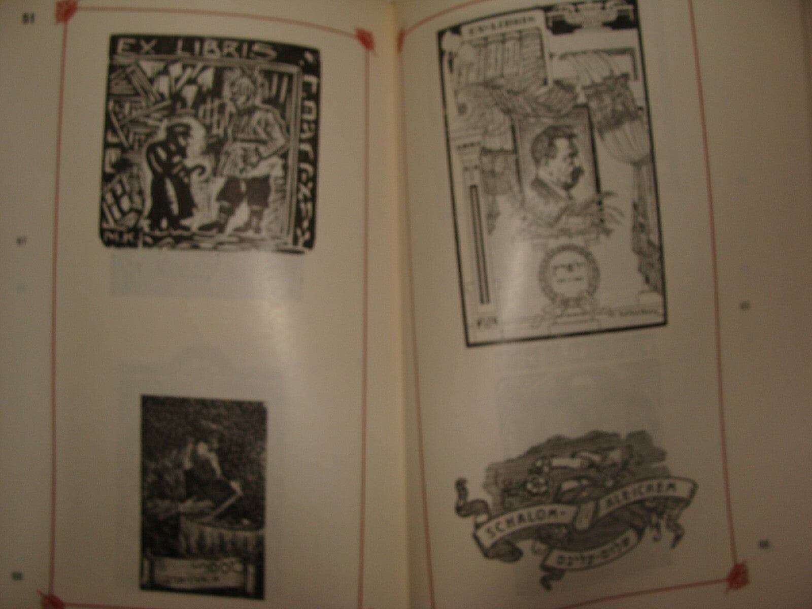 Book Jewish 1970s Israel Israeli Judaica Plates Ex Libris