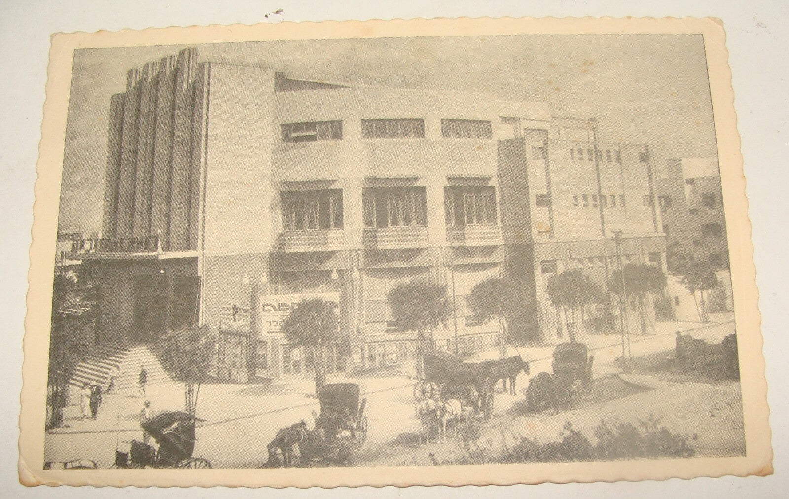 Photo Palestine Card Jewish Israel TEL AVIV Postcard Mograbi Mugrabi Opera