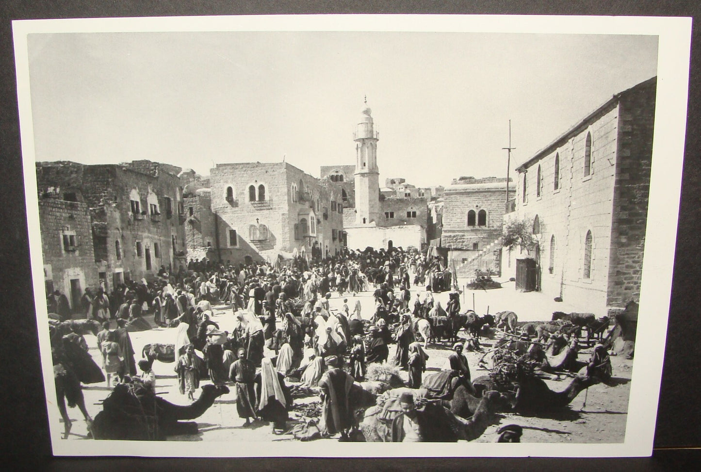 Photo Print Palestine HQ c.1898 Ottoman Bethlehem Market Place