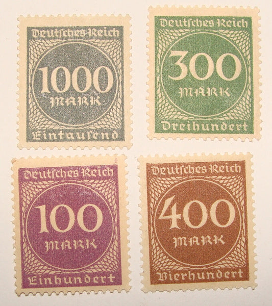 Germany   Weimar Republic 1923 Stamp Lot Unused