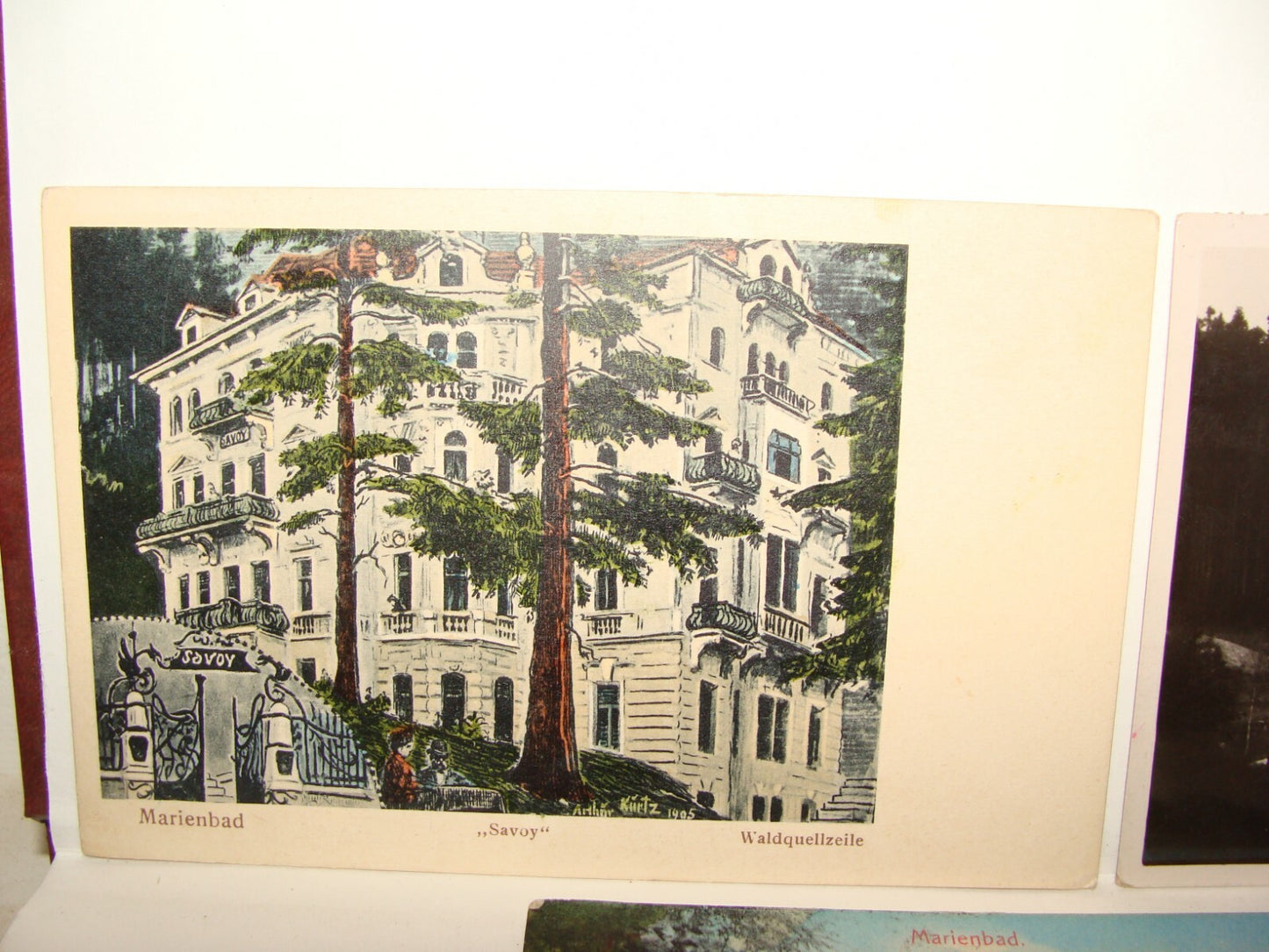 Germany Photo Jewish Card 1909 Austria Hungary MARIENBAD Czech Postcard x3
