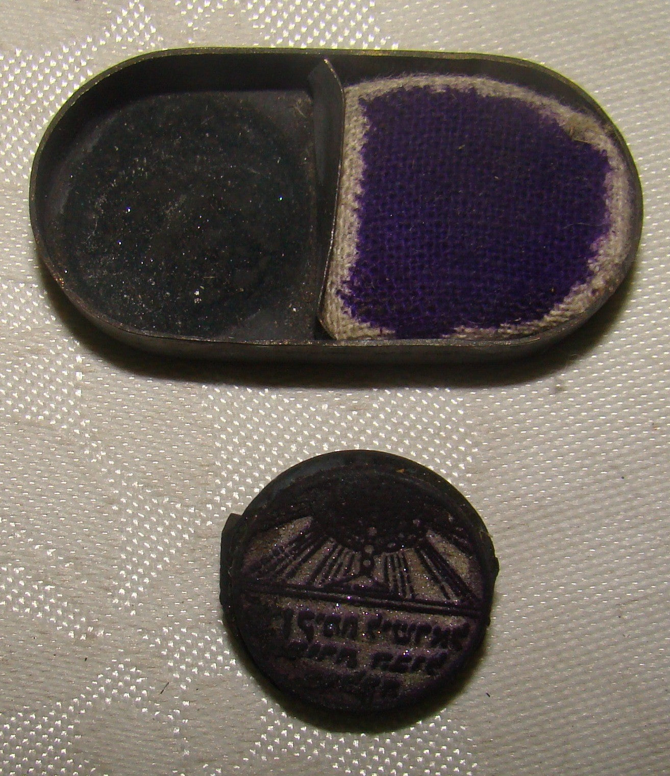 Stamp Palestine RARE Jewish Fund Judaica Hebrew Israel KKL JNF Zionist Ink Box