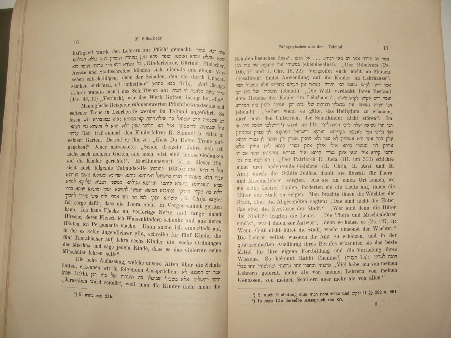 Germany Book Jewish Judaica Antique 1907 Hebrew German Rabbi Feilchenfeld