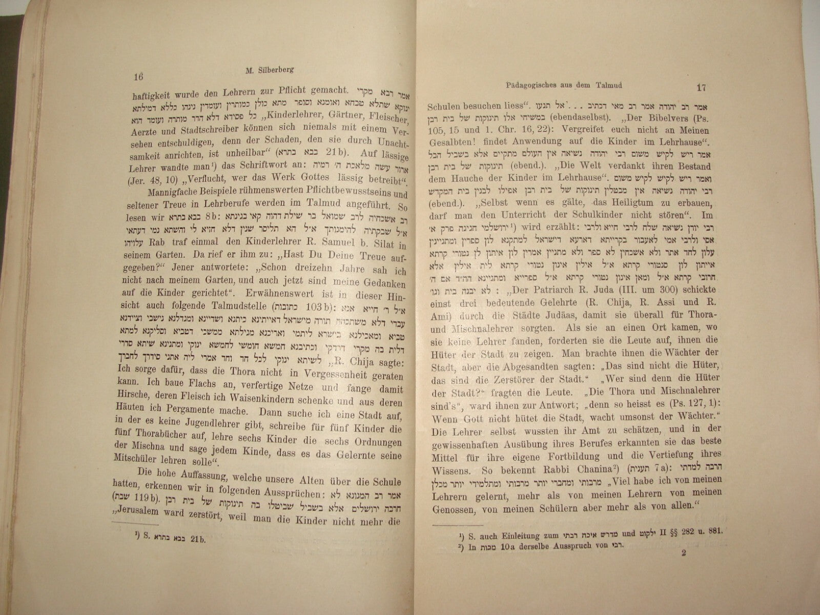 Germany Book Jewish Judaica Antique 1907 Hebrew German Rabbi Feilchenfeld
