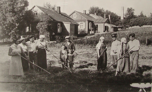 Photo Print, Judaica Jewish Lithuania Utena Pioneers Movement Zionist Workers