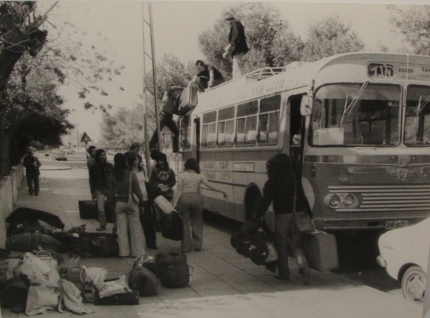 Bu Jewish Vintage Israel Israeli 1973 Press Photo EGGED Tel Aviv Transport