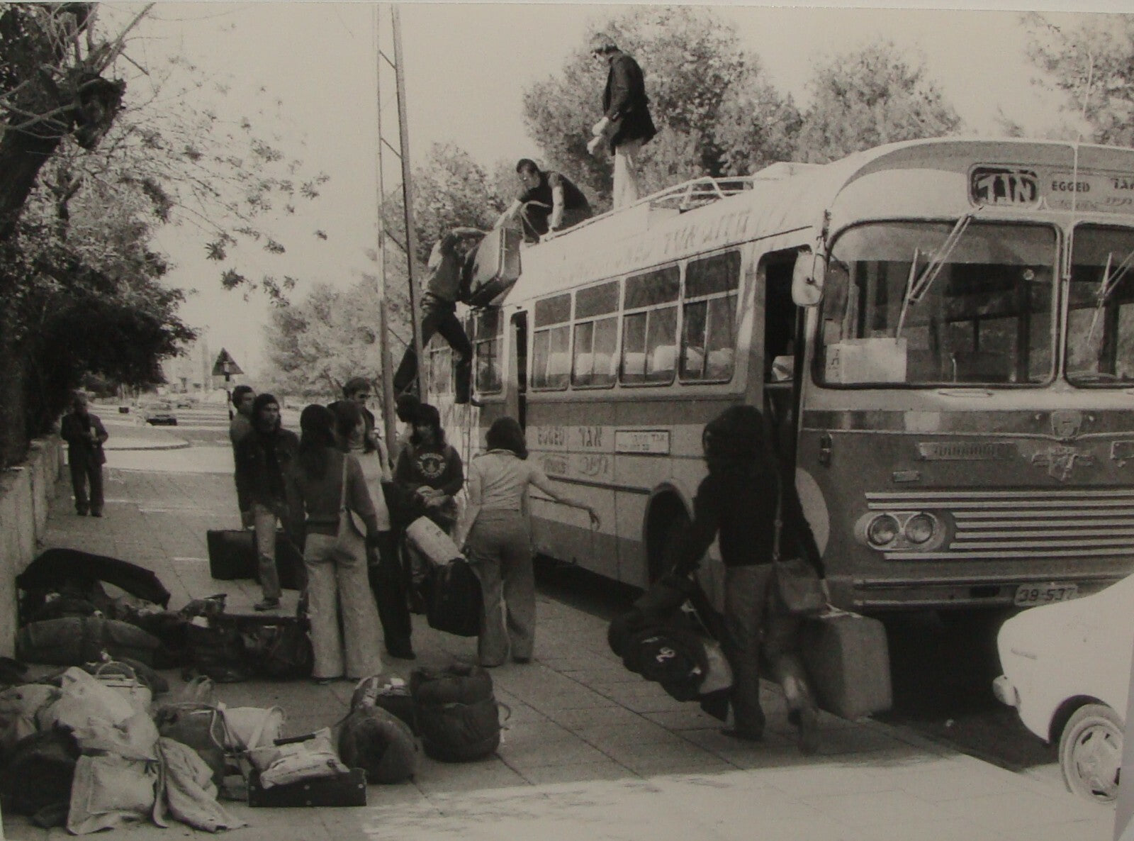 Bu Jewish Vintage Israel Israeli 1973 Press Photo EGGED Tel Aviv Transport