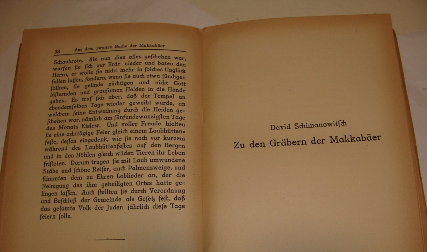 Germany Book Jewish Judaica 1918 German Berlin Hanukkah Chanukah