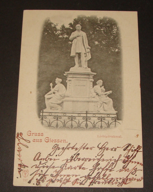 Germany 1898 German Gruss Aus Giessen Postcard