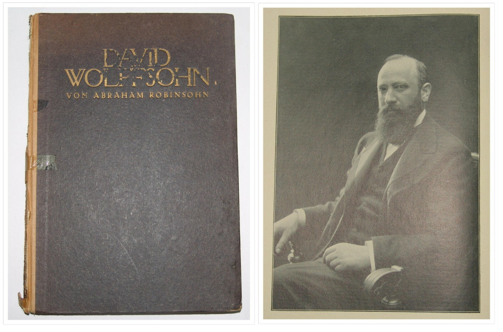 Book Jewish Judaica 1921 David Wolffsohn Herzl Zionism Zionist Congress German