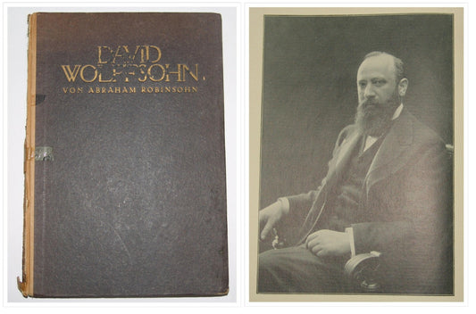 Book Jewish Judaica 1921 David Wolffsohn Herzl Zionism Zionist Congress German