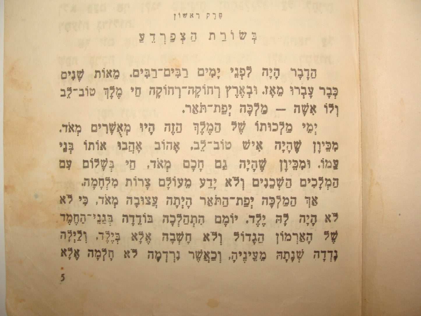 Book Jewish Israel Israeli Kids Children Sleeping Beauty Hebrew Art Color Gilboa