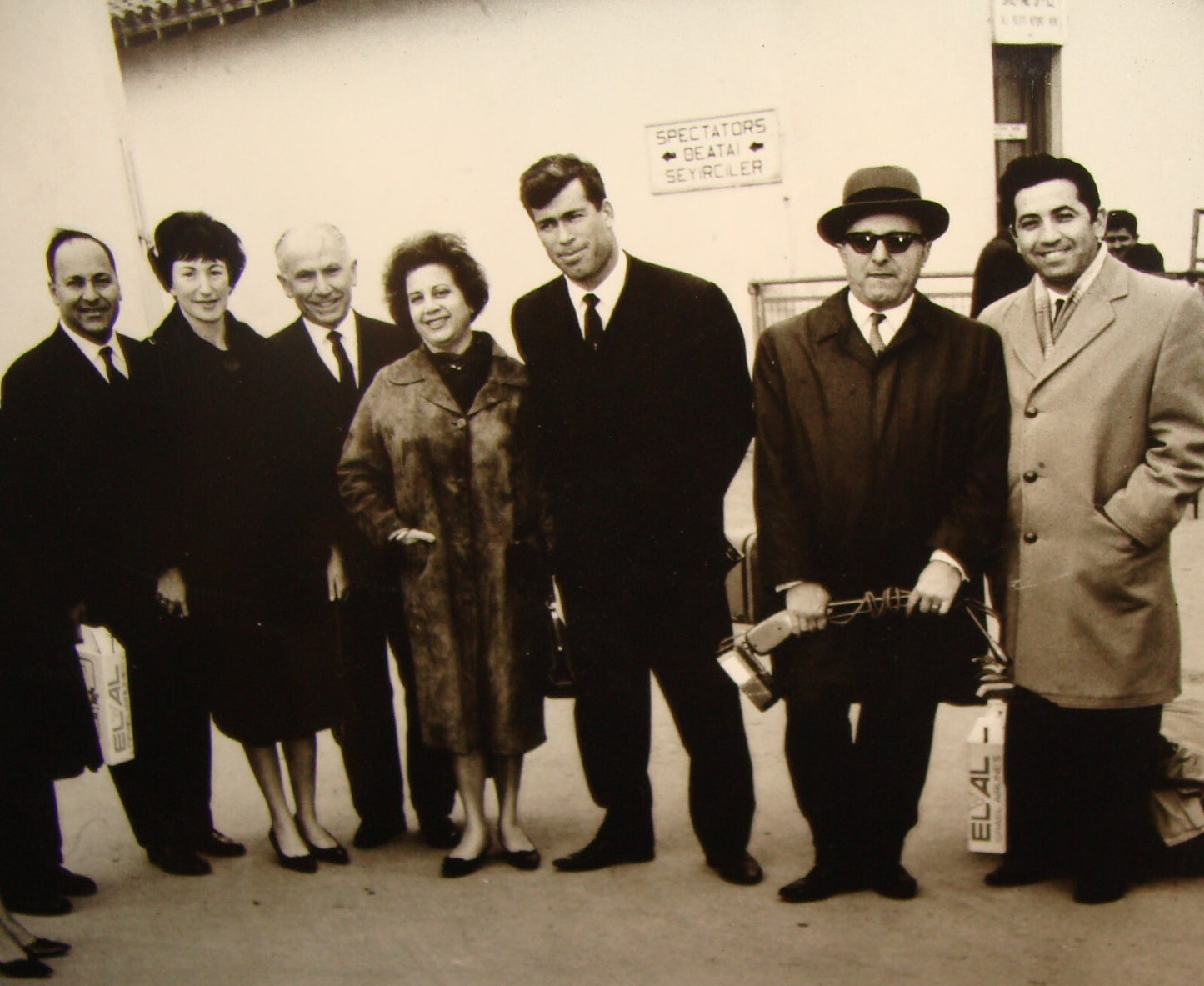 Photo Jewish 1950s? CYPRUS Airport Israel Israeli ELAL EL AL Airlines Judaica