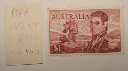 1973 Australia Flinders PERFORATION Stamp