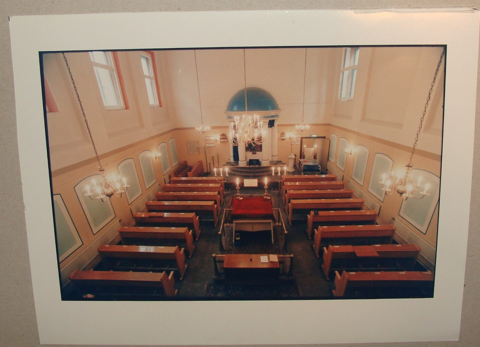 Photo Jewish Judaica Stockholm Sweden Synagogue Stern