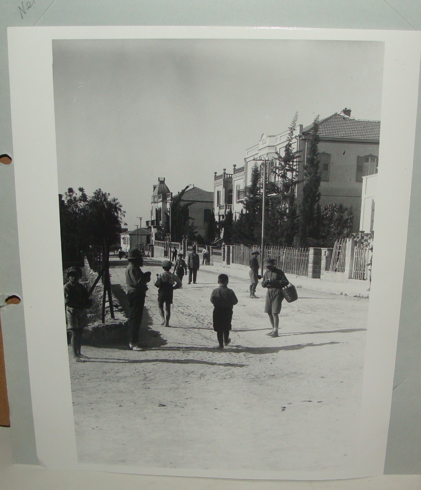 Photo Print, Jewish 1920s Palestine Israel Tel Aviv Binyamin Street MATSON
