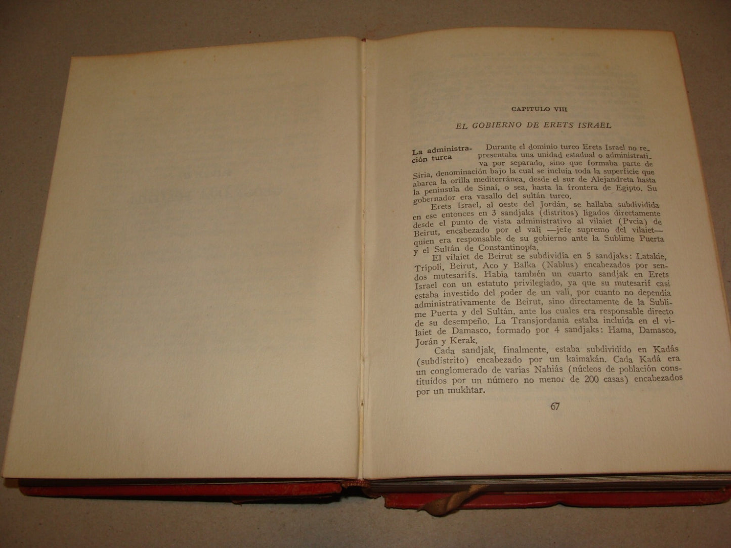 Book Jewish Judaica 1946 Spanish Palestine Israel Elencave Signed Map Photo