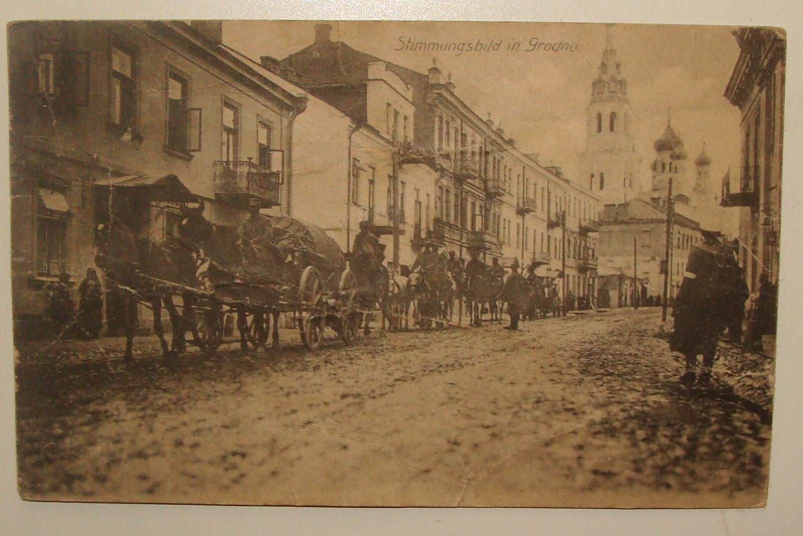Photo Jewish Card 1910s? Poland Belarus Grodno Postcard Judaica ?