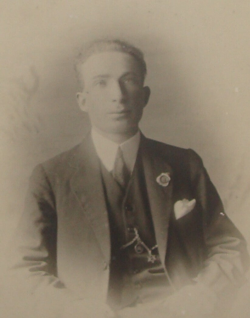 Photo Jewish Judaica 1922 Australia Geelong Cabinet x2 Zionist Yiddish Writing