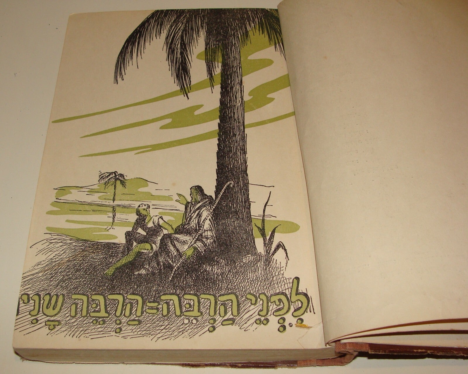 Book Jewish Judaica Israel Israeli 1952 Hebrew Kids Children Art Vintage