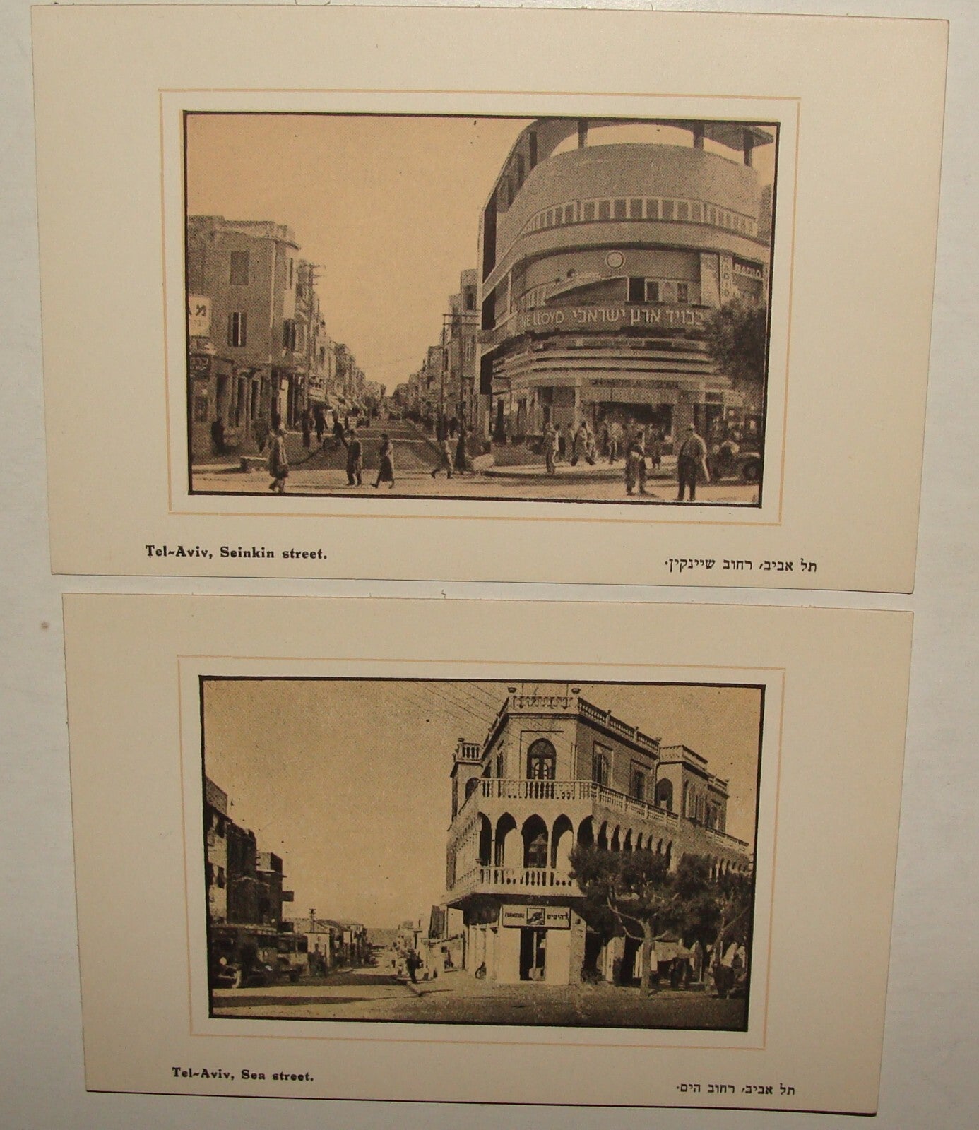 Photo Palestine Card Jewish Jewish 1930s Israel TEL AVIV Postcard x10 BEN DOV