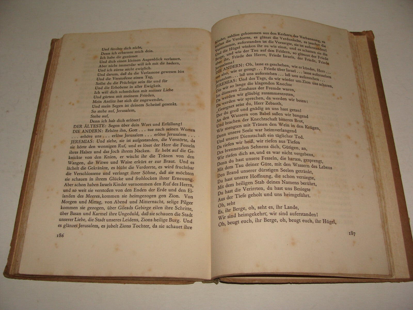 Germany Book Jewish Judaica German Leipzig 1919 Stefan Zweig Jeremias