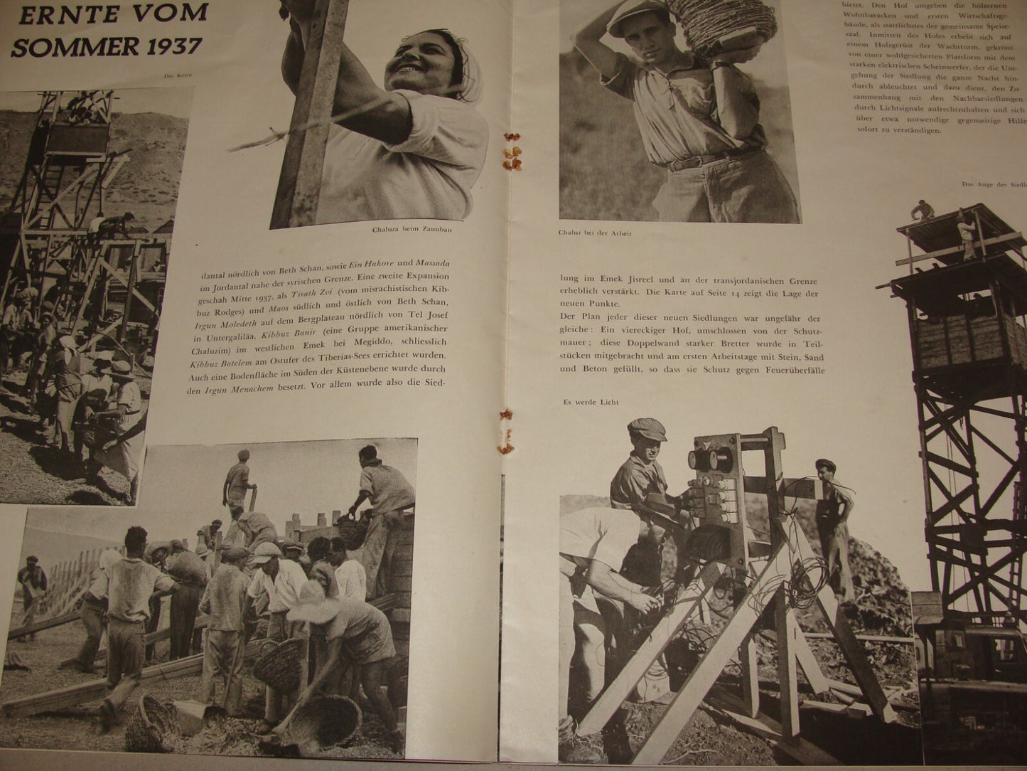 Booklet Palestine Jewish Judaica 1937 Israel German Photo Album Zionist RARE